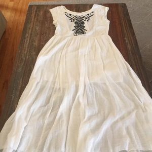 Free people white and black dress